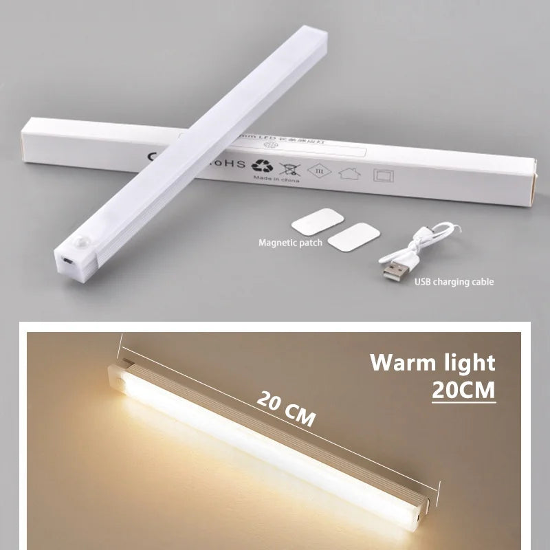 Wireless Motion Sensor LED Cabinet Light - Rechargeable Dimmable Under Counter Bar Light - 22