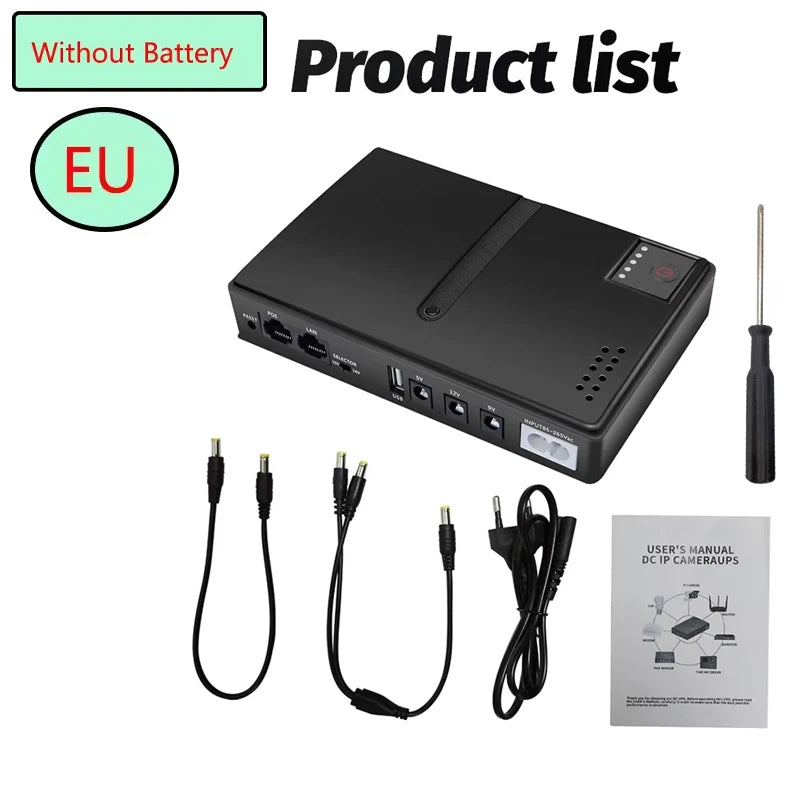 DC1018L 18W Mini UPS for WiFi Router & Modem - Backup Power Supply