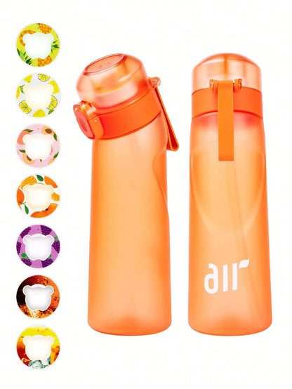 800ml Fruit Scented Water Bottle with Flavor Pod & Straw - Leak Proof