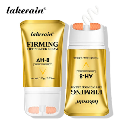 AH-8 Neck Firming Cream & Roller for Wrinkles & Crepey Skin