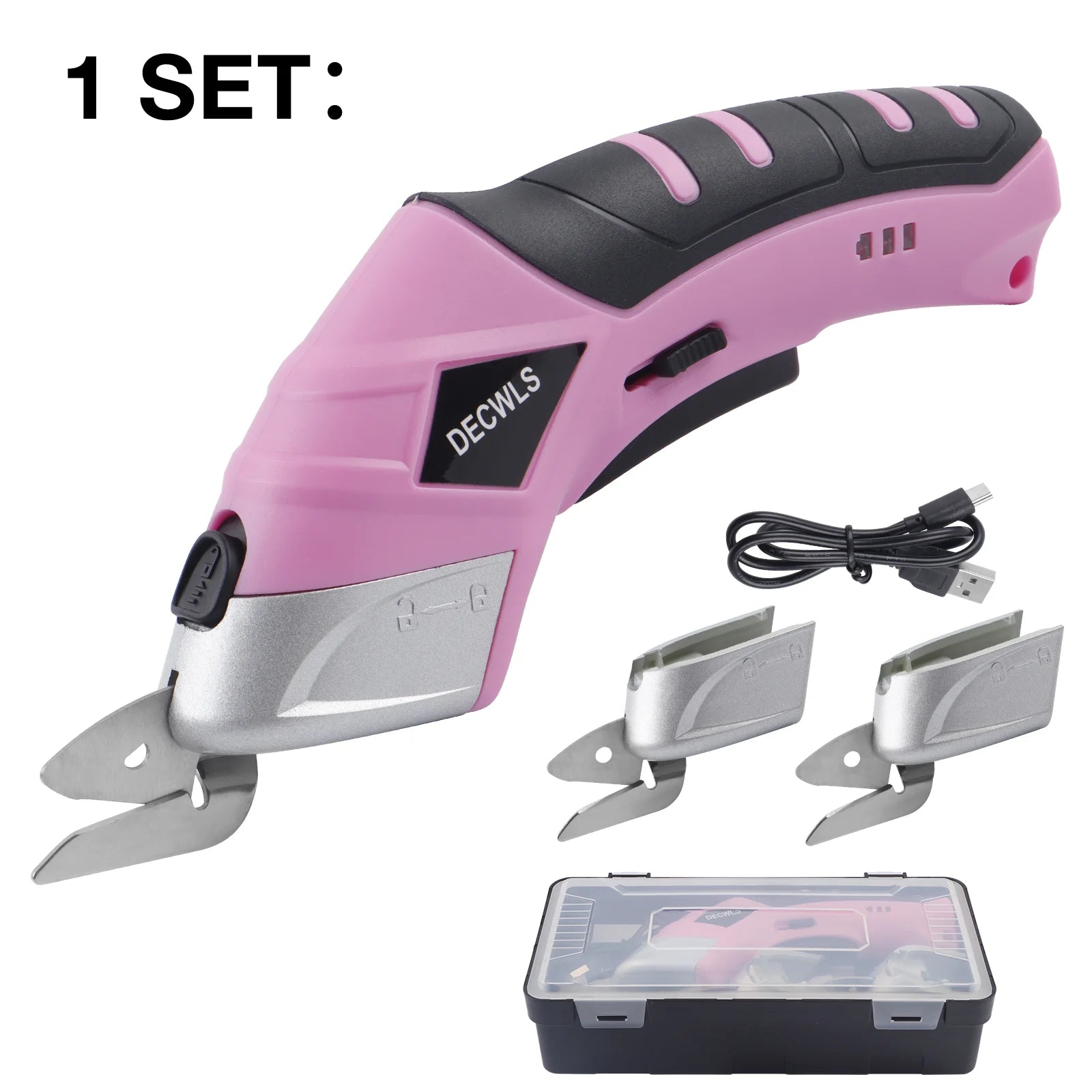 Cordless Electric Scissors for Fabric, Leather & Cardboard - Rechargeable Craft Cutter - 11