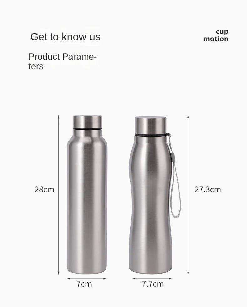 1000ml Insulated Stainless Steel Sports Water Bottle - Leakproof Metal Flask - 9