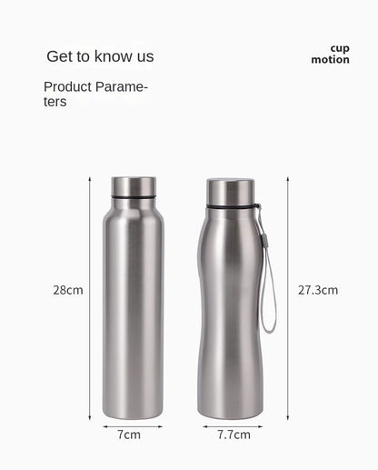 1000ml Insulated Stainless Steel Sports Water Bottle - Leakproof Metal Flask