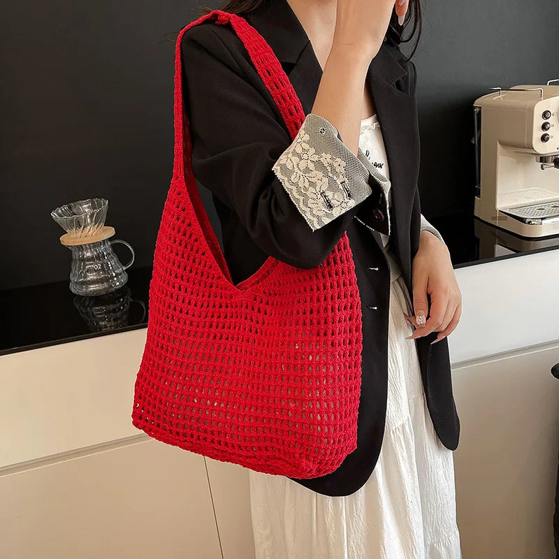 Luxury Bohemian Crochet Tote