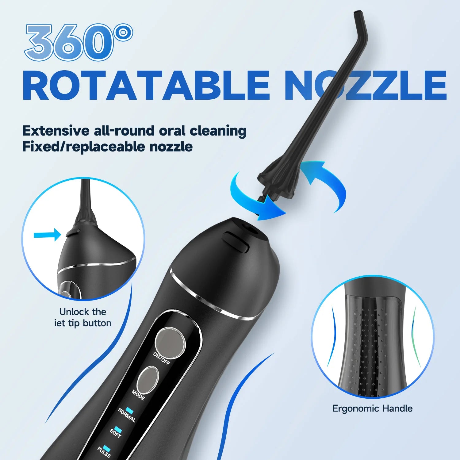 Cordless Water Flosser for Teeth Deep Cleaning & Gum Health - 5