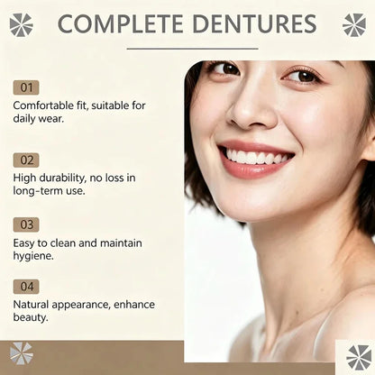 Comfortable Realistic Denture Set for Natural Looking Smile and Daily Confidence