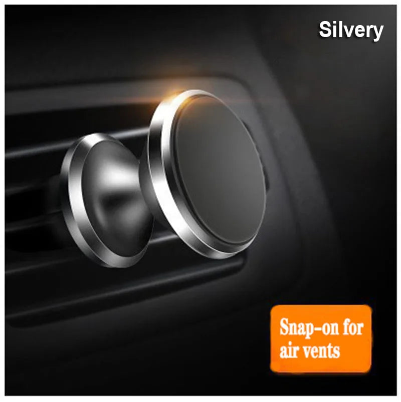 Magnetic Car Phone Mount - 360° Rotatable Air Vent Clip Holder for All Smartphones - 7