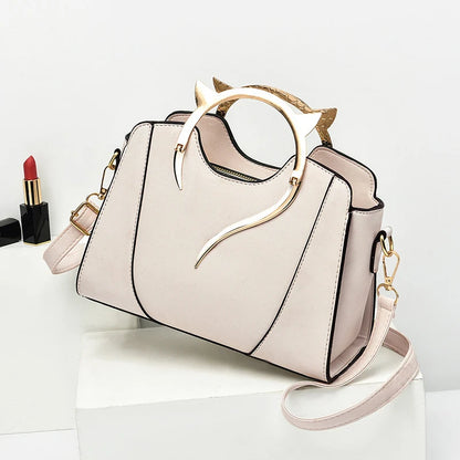 Luxury Cat Handle Shell Bag