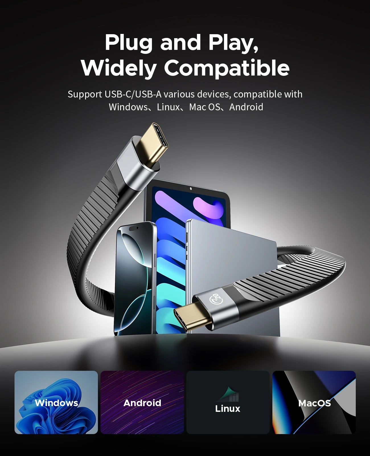 Magnetic External SSD for iPhone 16/15 Pro, 2000MB/s Portable Storage