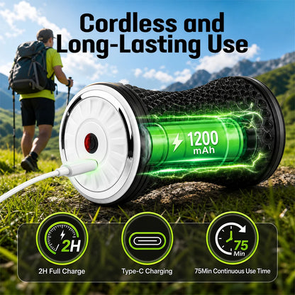 Electric Vibrating Foam Roller for Deep Tissue Muscle Recovery & Pain Relief