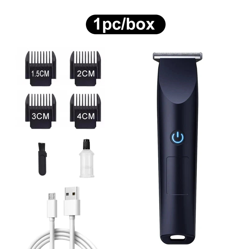 USB Rechargeable Electric Hair Clipper & Beard Trimmer Shaver