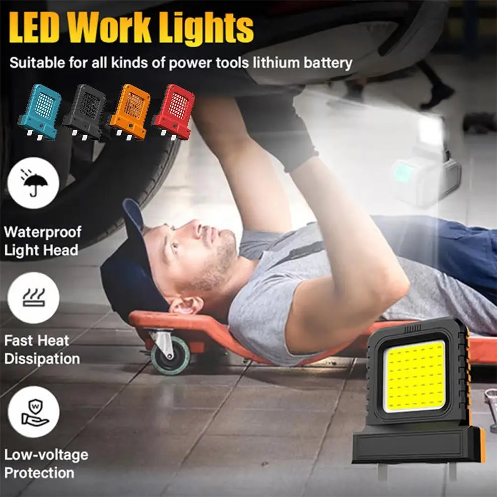 21V Portable LED Work Light for Power Tool Batteries - 3