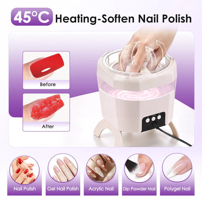 2-in-1 Electric Nail Gel Polish Remover and UV LED Curing Dryer Machine