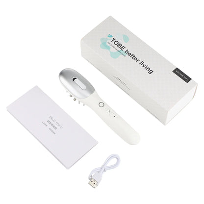 Electric Scalp Massager Comb with LED Light & Hair Oil Applicator