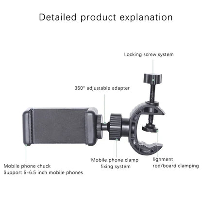 360° Rotatable Universal Smartphone Holder for Live Streaming & Recording