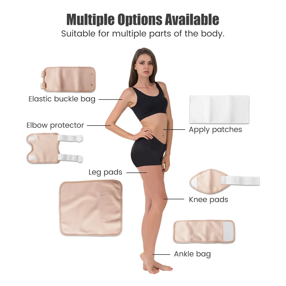 Reusable Organic Cotton Castor Oil Pack Wrap with Adjustable Strap