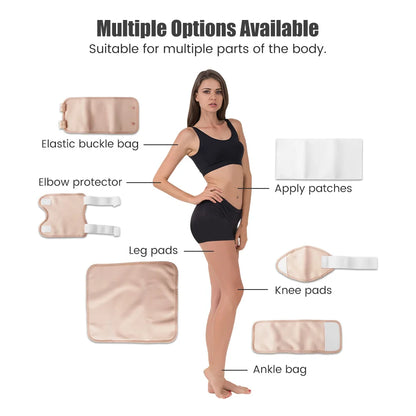Reusable Organic Cotton Castor Oil Pack Wrap with Adjustable Strap