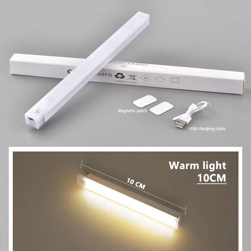 Wireless Motion Sensor LED Cabinet Light - Rechargeable Dimmable Under Counter Bar Light - 25