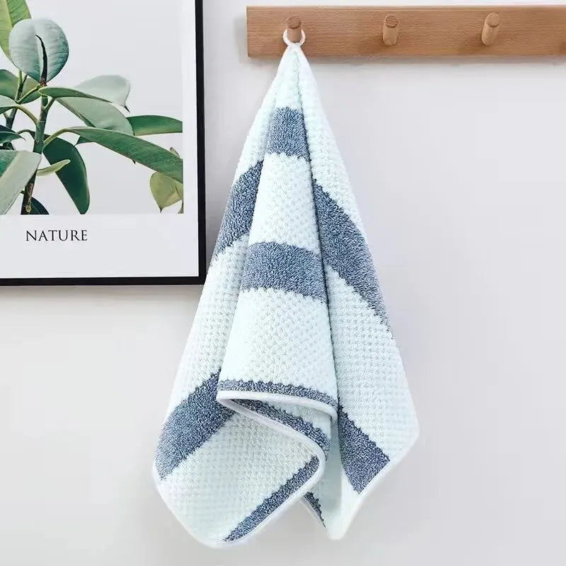 Luxury Soft Cotton-Feel Face Towel - Highly Absorbent Woven Bath Washcloth