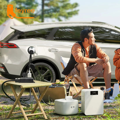Type 2 V2L Electric Car Discharger - 3.5kW Portable Power Station Adapter