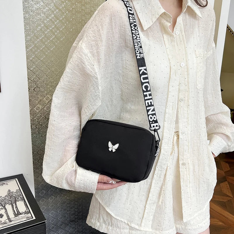 Luxury Quilted Nylon Crossbody Bag