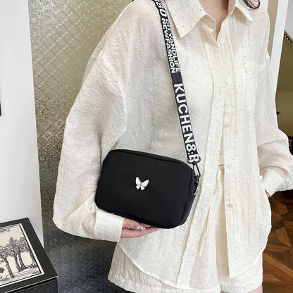 Luxury Quilted Nylon Crossbody Bag