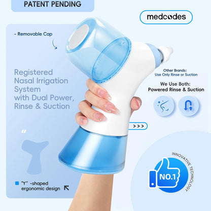 Portable Oral Irrigator & Sinus Nasal Rinse Combo Kit