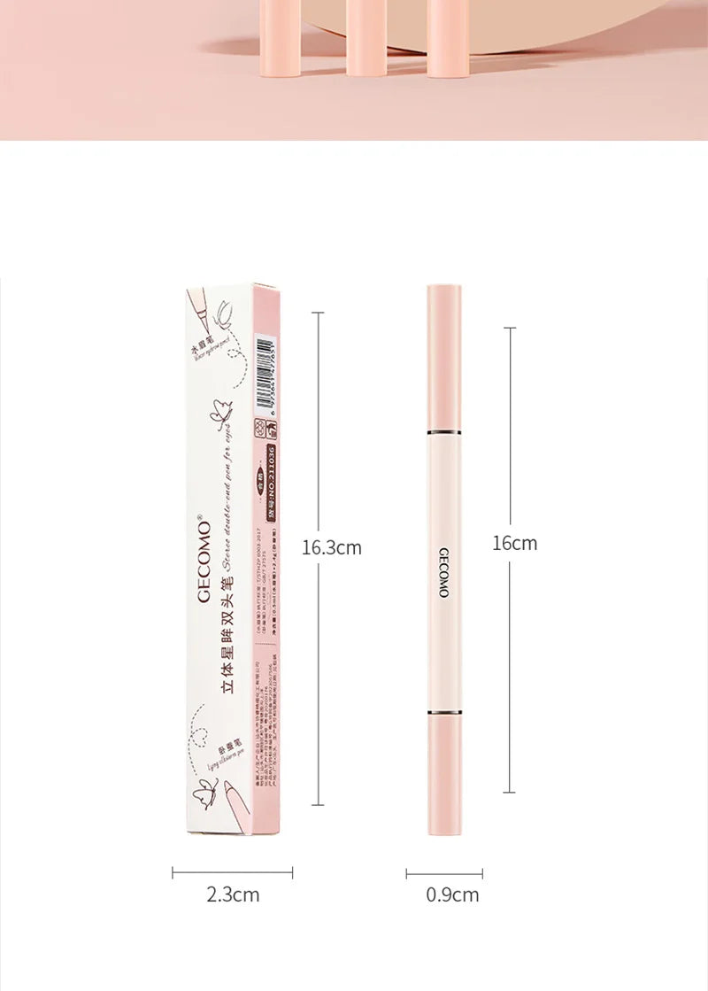 Double-Headed Waterproof Eyeliner & Silkworm Highlighter Pen