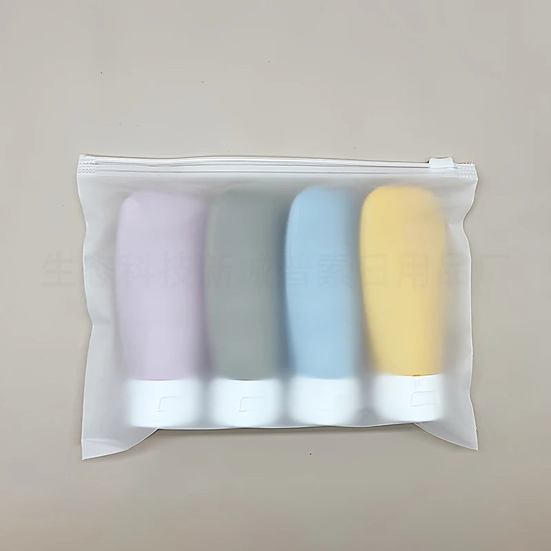 Leak-Proof Silicone Travel Bottles - Refillable Squeezable Containers for Toiletries - 11