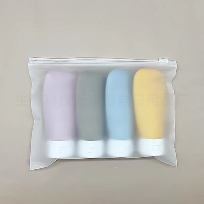 Leak-Proof Silicone Travel Bottles - Refillable Squeezable Containers for Toiletries