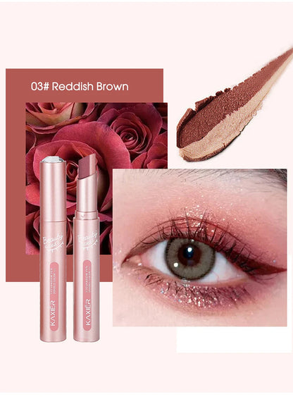 Gradient Two-Tone Eyeshadow Stick - Waterproof Shimmer Eye Makeup