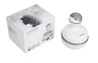 Electric Scalp Massager - Waterproof Handheld Head Scratcher for Stress Relief