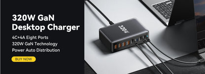 20W GaN Dual Port USB-C Fast Wall Charger for iPhone Samsung iPad