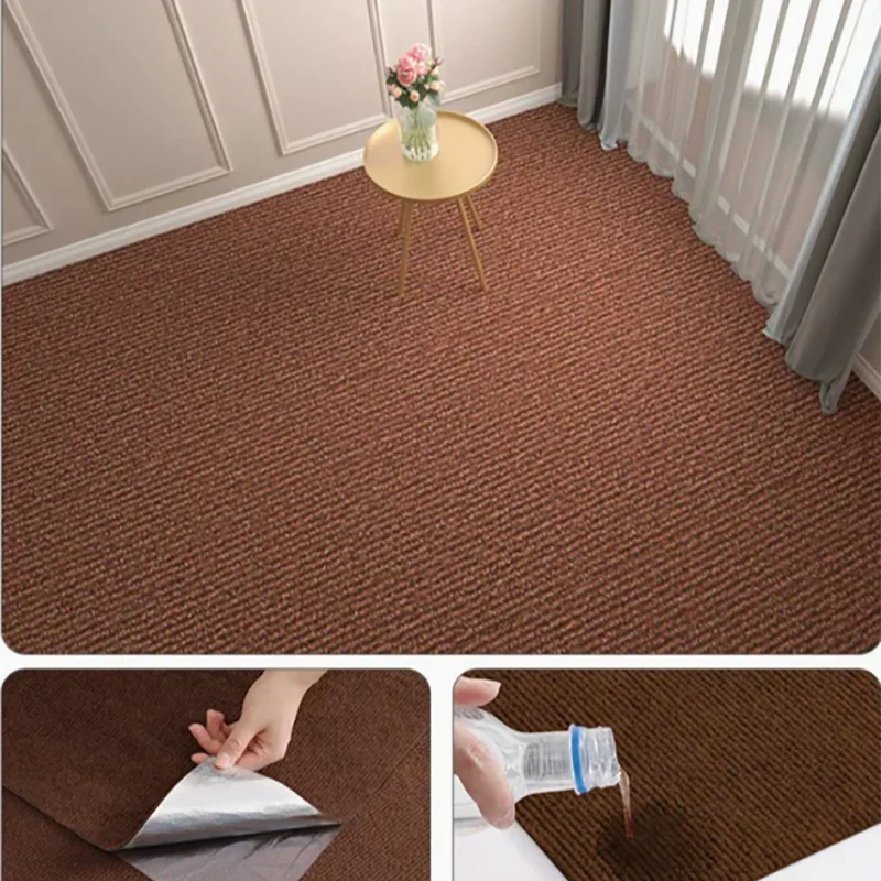 Peel and Stick Non-Slip Floor Mat - Cut-to-Fit Waterproof Carpet Roll - 13
