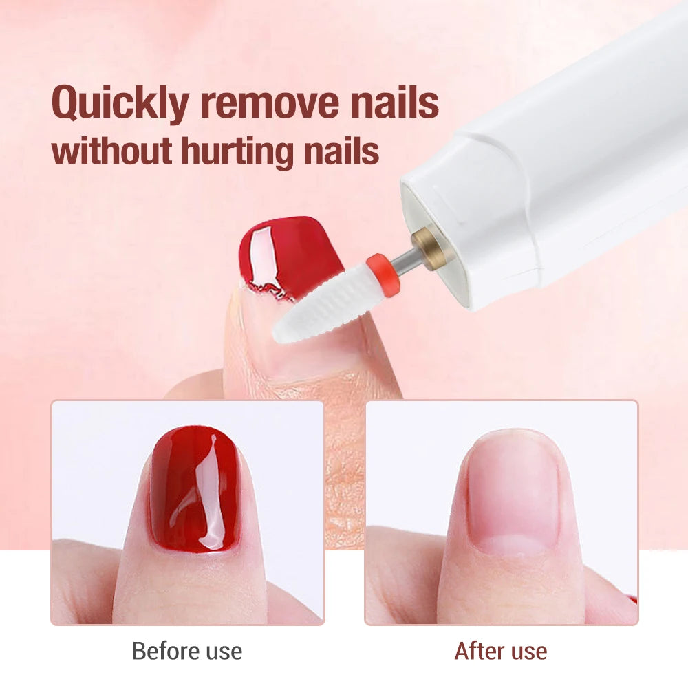 Professional Cordless Electric Nail File Set for Manicure and Pedicure - 14