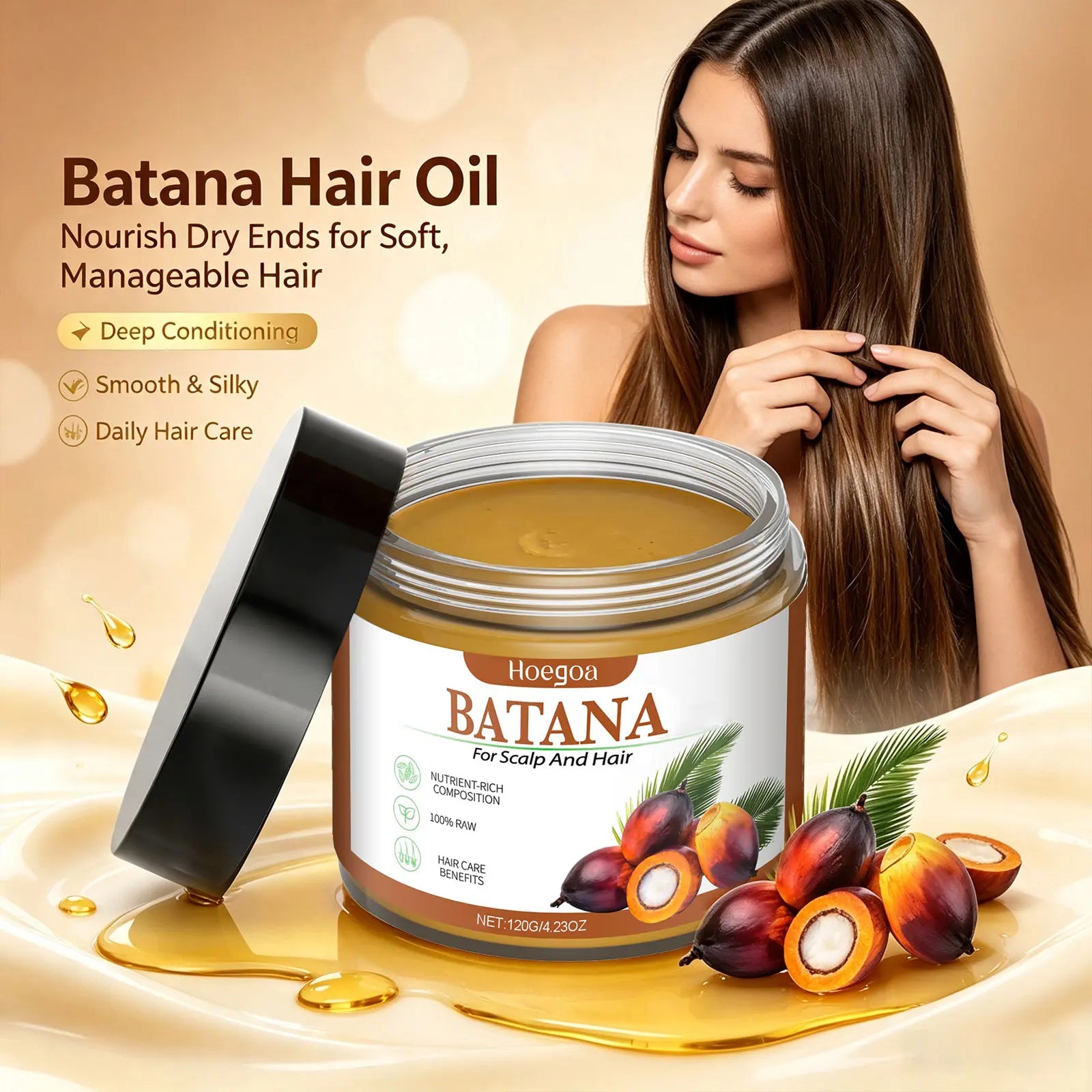 Batana Hair Mask for Deep Repair & Damage Control – Nourishing Scalp Treatment - 4