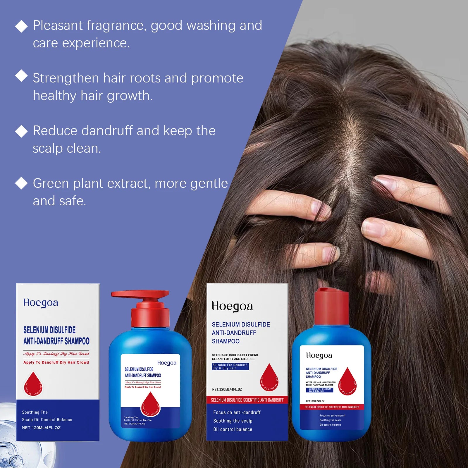 Selenium Disulfide Anti-Dandruff & Deep Cleansing Scalp Treatment Shampoo - 19