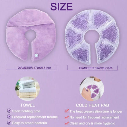 Breast Therapy Gel Pads for Hot Cold Nursing Relief & Postpartum Care