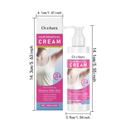 Painless Hair Removal Cream - Gentle Depilatory for Smooth & Silky Skin