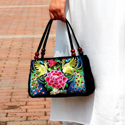 Luxury Ethnic Embroidery Tote