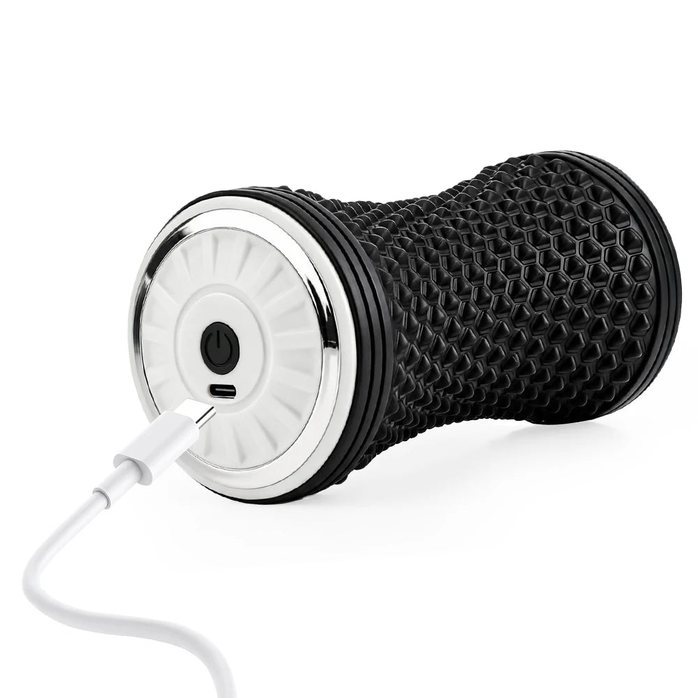 Electric Vibrating Foam Roller for Deep Tissue Muscle Recovery & Pain Relief