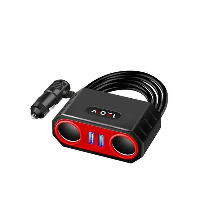 120W 4-in-1 Car Charger Adapter - Fast Multi-Port USB Power Splitter - 11