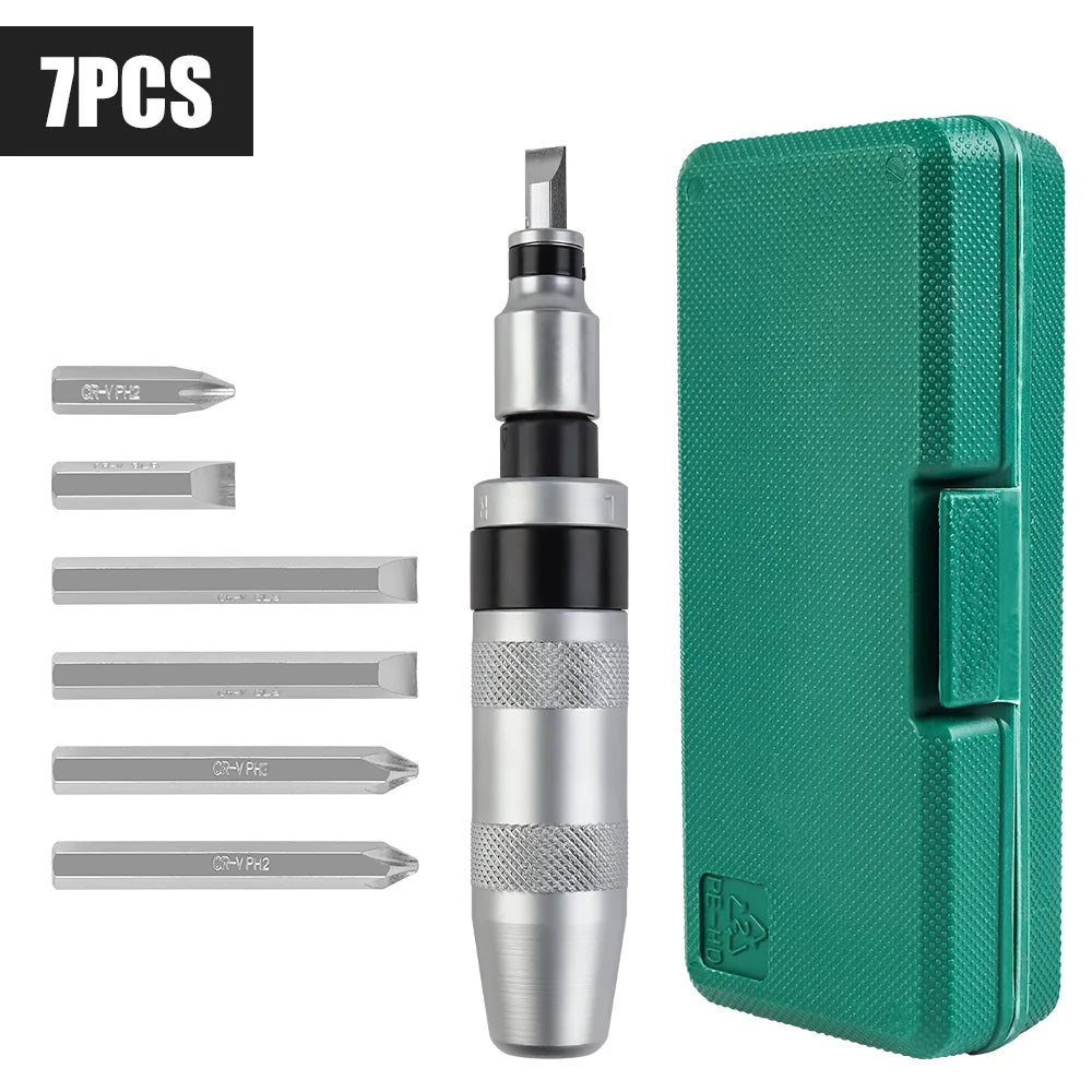 Heavy Duty Manual Impact Screwdriver Set | Reversible Hand Tool Kit
