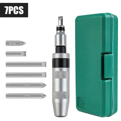 Heavy Duty Manual Impact Screwdriver Set | Reversible Hand Tool Kit