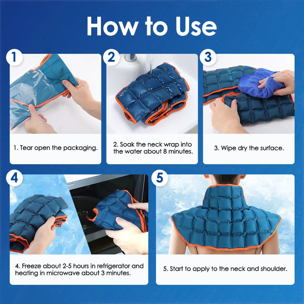 Reusable Hot & Cold Compress Therapy Wrap for Back, Shoulders, and Joint Pain Relief - 19