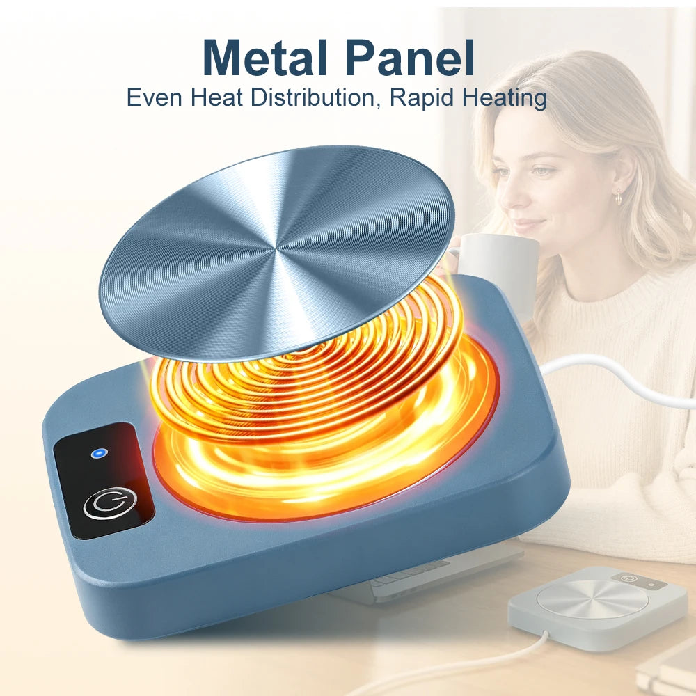 Electric Mug Warmer Mat - Constant Temperature Coffee & Tea Cup Heating Coaster - 4