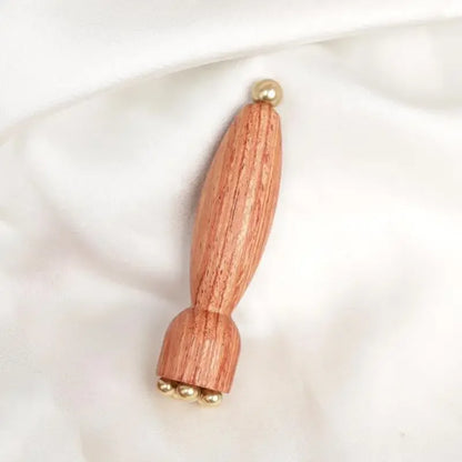 Brass Lotus Eye Massage Stick - Facial Gua Sha & Acupressure Tool