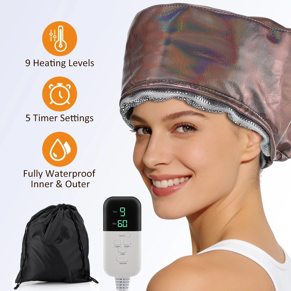 Professional Electric Hair Steamer Cap for Deep Conditioning & Hair Treatment - 1