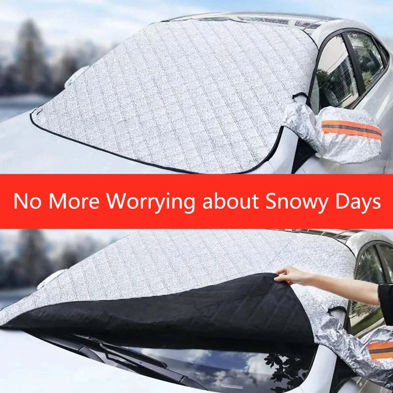 Magnetic Car Windshield Snow Cover & Frost Shield - 2