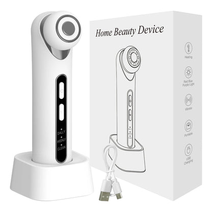 3-in-1 LED Photon Eye & Facial Massager Wand for Anti-Aging and Skin Lifting